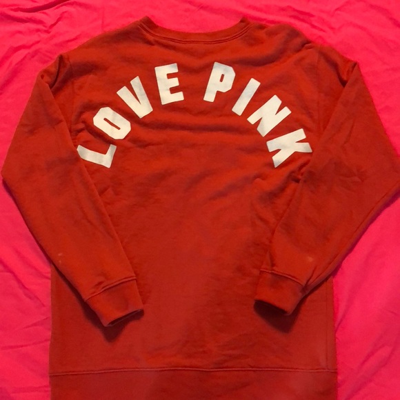 XS PINK Lace Up Long-sleeve Sweater - Picture 3 of 5
